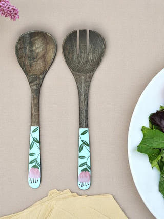 Gulbahar Wooden Salad Server - Set of 2