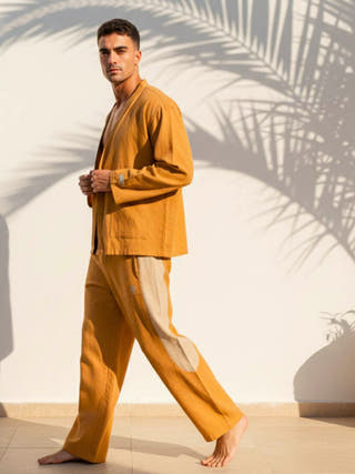Drip Mustard Co-Ord Set