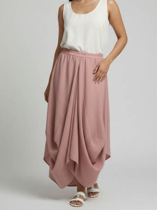 Hary- Cinnamon Draped Harem Skirt