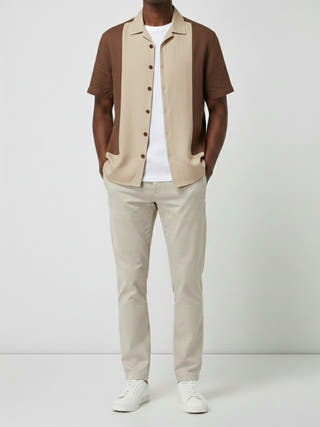 Cacao Cuban Collar Shirt