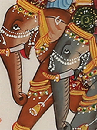 Kangra Miniature: Procession 2 ARAVALI