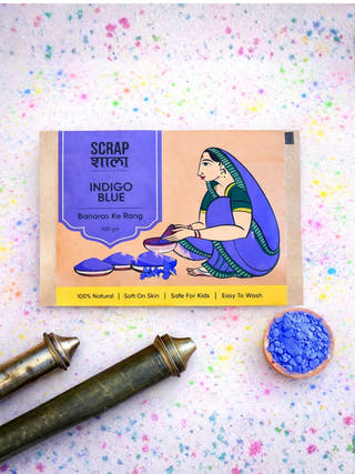 Holi Milan Gulaal Box | Four Packs of Natural Gulaal | Handmade in Banaras