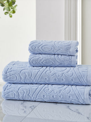 Daydream Towel Set - Set Of 1 Bath blue Houmn