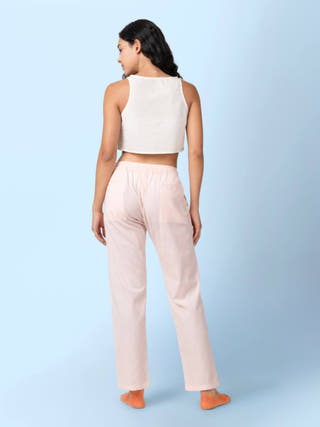 Sol - Natural Sleeveless Crop Top