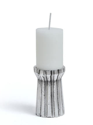 Qutub Silver Candle Stand