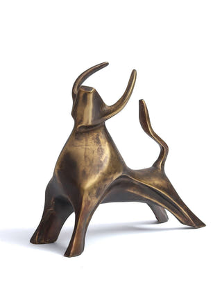 Brass Bull Sculpture