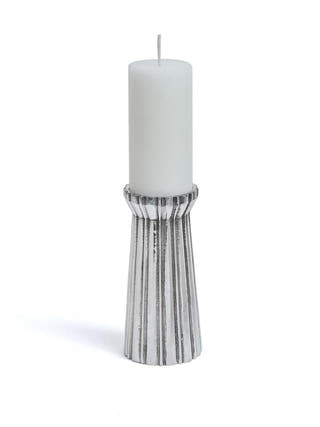 Qutub Silver Candle Stand | Set of 4