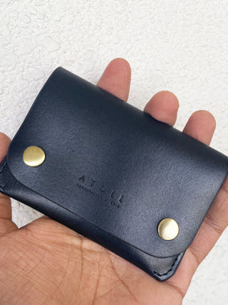 Petra Button Black Wallet