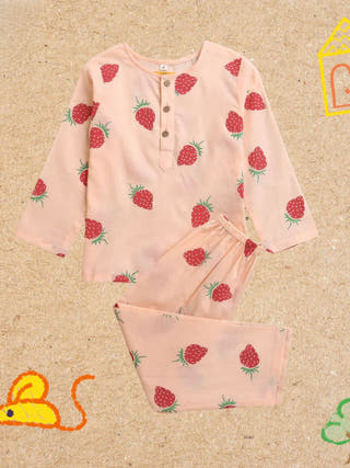 A Fresh Strawberry Unisex Nightdress