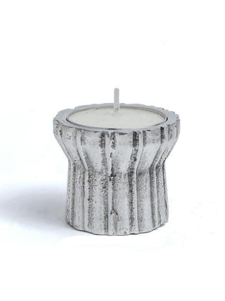 Qutub Silver Tea Light Candle Stand