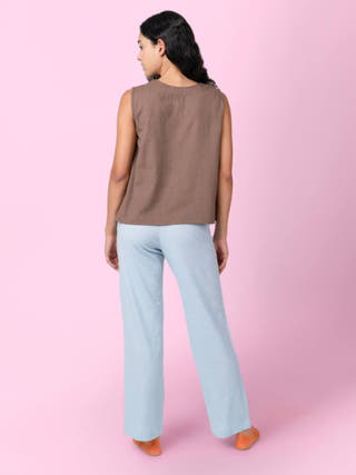 Blue Juno Patch Pocket Pants