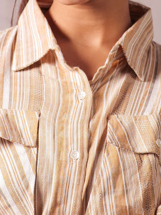 Batweave Shirt Pant Set Mustard and White