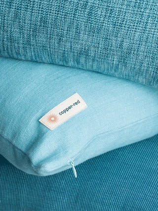 Corsica Powder Blue Cotton Cushion Cover