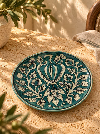 Ziya Blue Pottery Plate