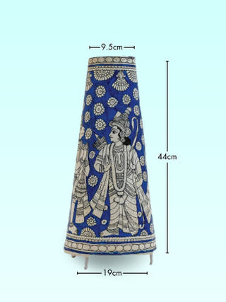 Ramayana Medium Hand Painted Tholu Bommalata Table Lamp 