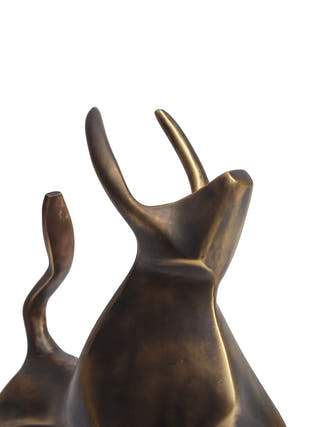 Brass Bull Sculpture