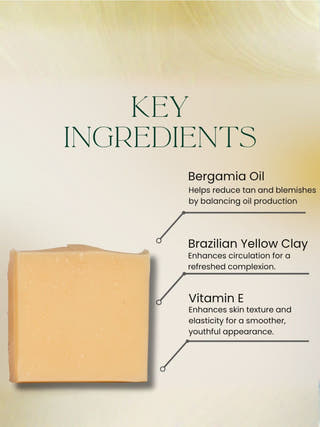 Bergamot & Brazilian Yellow Clay Cold Processed Soap