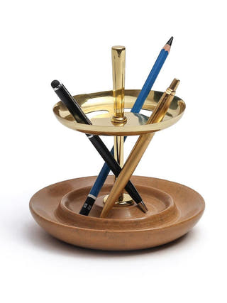 Bau Pen Stand | Tan Yellow