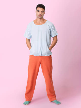 Blue Skippy T-Shirt with Kangaroo Pockets