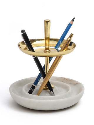 Bau Pen Stand | White Pearl