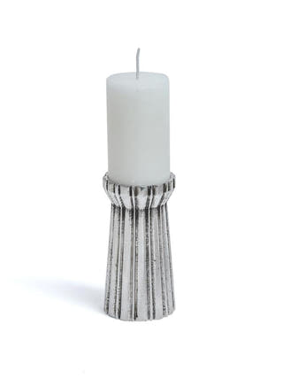 Qutub Silver Candle Stand | Set of 4