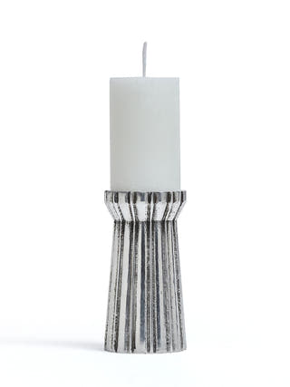 Qutub Silver Candle Stand