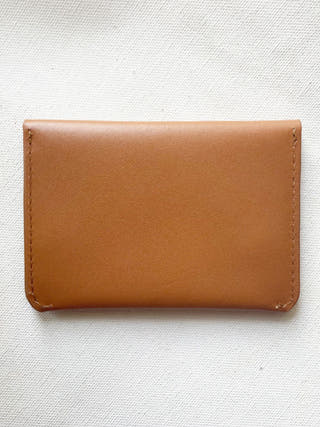 Petra Button Tan Wallet