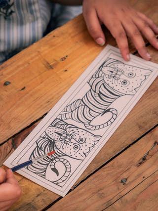 DIY Educational Colouring Kit - Patua Painting of West Bengal for Young Artists (5 Years +)