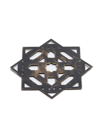 Mantra Brown Verdigris Coasters | Set of 2