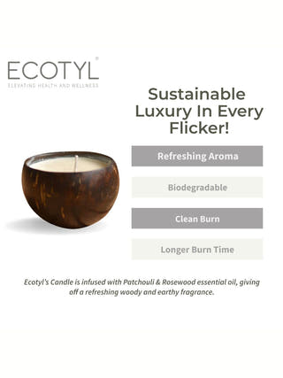 Soy Wax Candle - Coconut Shell