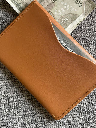 Greece Tan Flap Wallet