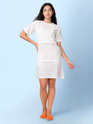 Natural Paty Sheath Dress
