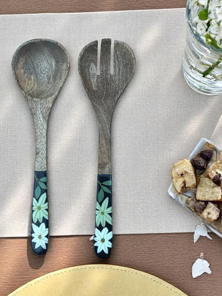 Tarang Wooden Salad Server - Set of 2