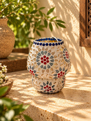 Aftab Mosaic Glass Table Lamp
