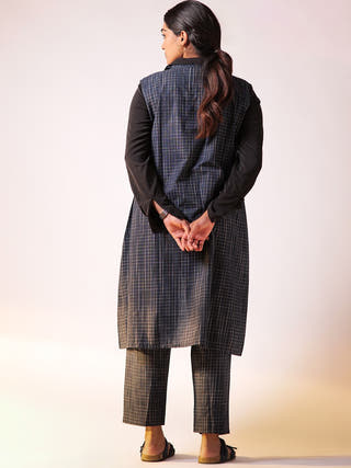 Quad Blazer Pant Set Navy Blue