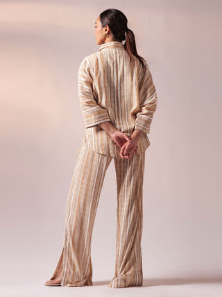 Batweave Shirt Pant Set Mustard and White