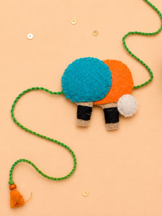 Hand Embroidered TT Racket Rakhi