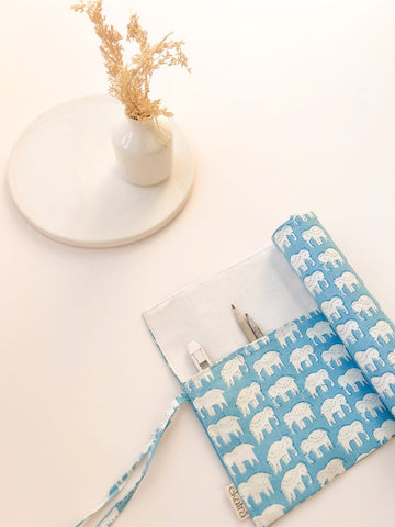 Roll Up Case Elephant Motif