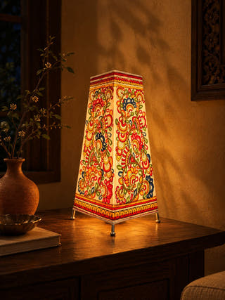 Tholu Bommalata Lotus Lamp