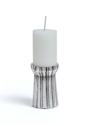 Qutub Silver Candle Stand | Set of 4