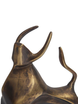 Brass Bull Sculpture