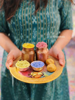 Holi Milan Gift Box | Natural Gulaal & Thandai | Handmade in Banaras