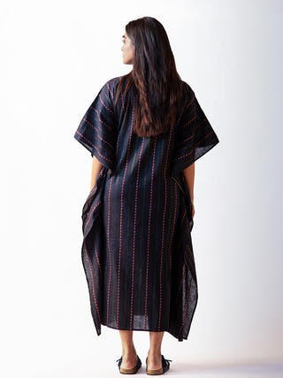 Kaftan Long Dress Bottle Green