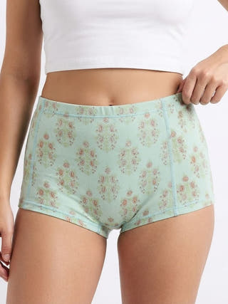 Sky Lantern & Royal Mint Organic Cotton Boyshorts | Pack Of 2