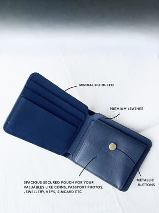 Abel Bifold Wallet | Navy
