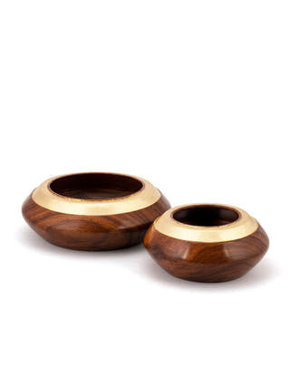Rosewood Gold Bowl | Set of 2