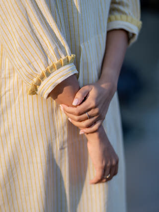 Turmeric Dye Handloom Dress Yellow KRUSHNACHUDA