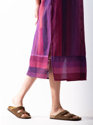 Kimono Midi Dress Wine