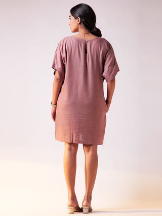 Oversize Cocktail Dress Mauve