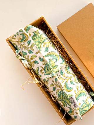 Roll Up Case Green Leafy